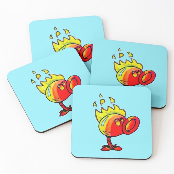 Item preview, Plants vs Zombies, orange and yellow color fire plant designed and sold by CraktmanShop.