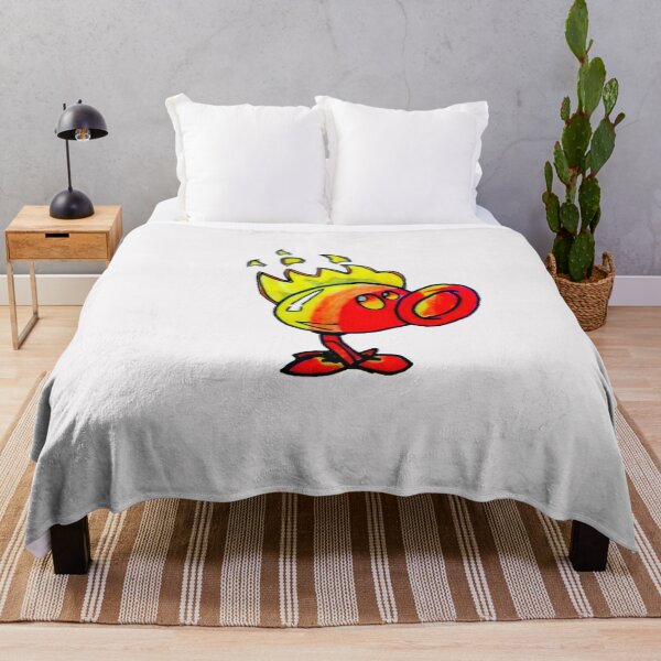 Item preview, Plants vs Zombies, orange and yellow color fire plant designed and sold by CraktmanShop.
