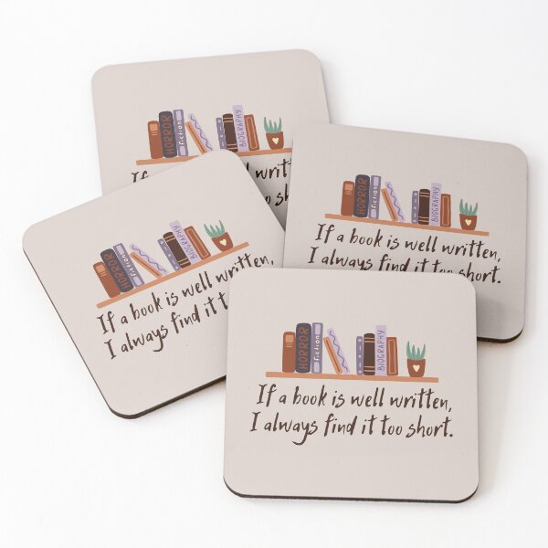 Item preview, Jane Austen Quote - If a book is well written, I always find it too short. designed and sold by violet-hope.