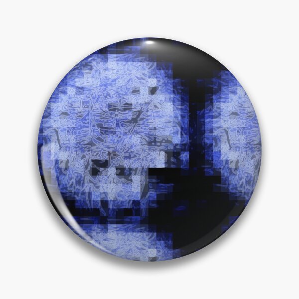 Item preview, Tejido de trapo de bloque azul enredado pixelado designed and sold by wumplekin.