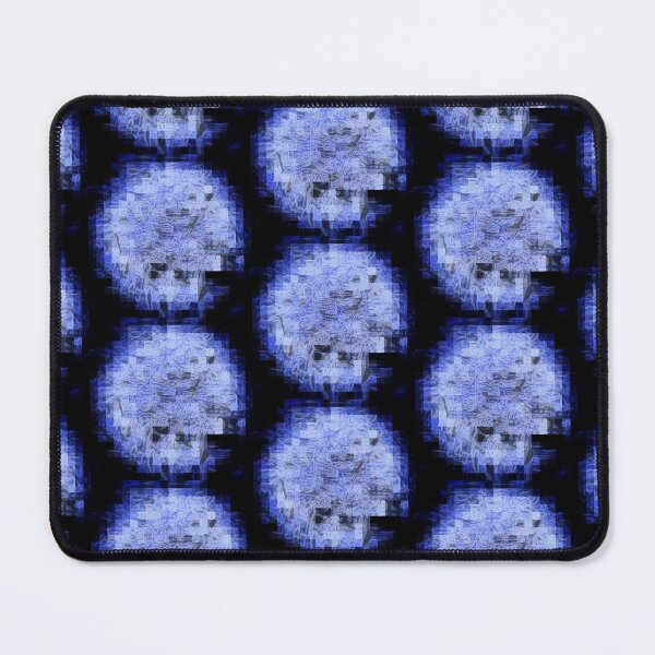 Item preview, Pixelated Tangled Blue Block Rag Weave designed and sold by wumplekin.