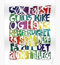 Søk først Guds rike Poster