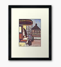 Woman conductress Framed Print