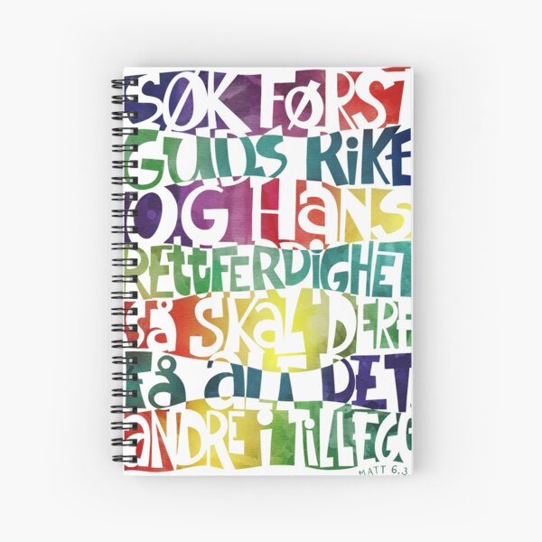 Søk først Guds rike Spiral Notebook