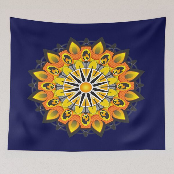 Item preview, Mandala Shaped Yellow designed and sold by yssab.