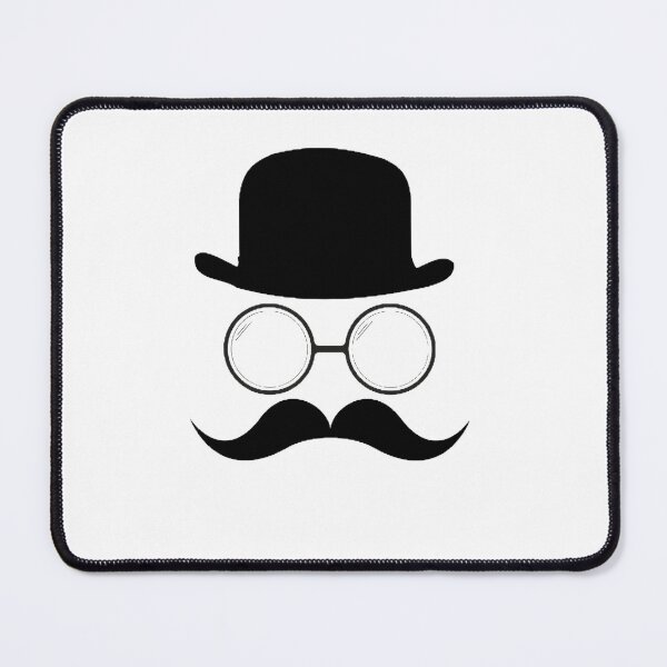 Item preview, hat,glass,mustache classic sticker designed and sold by Nafeesdesign.