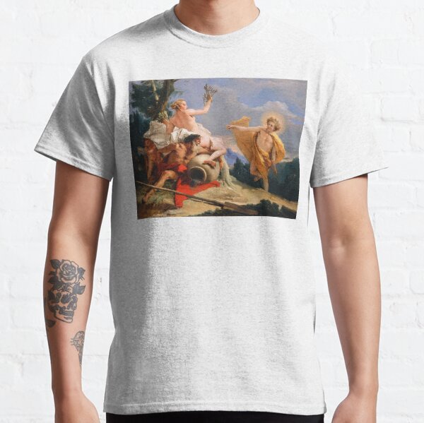Oil Painting Apollo Pursuing Daphne by Giovanni Battista Tiepolo Classic T-Shirt