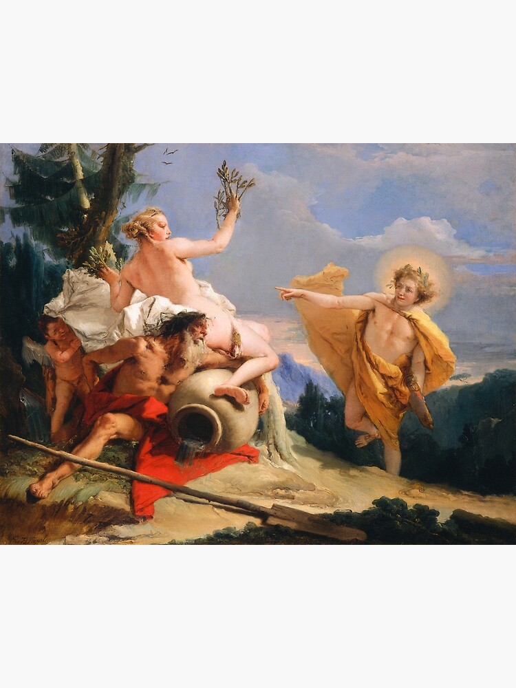 Oil Painting Apollo Pursuing Daphne by Giovanni Battista Tiepolo by podartist