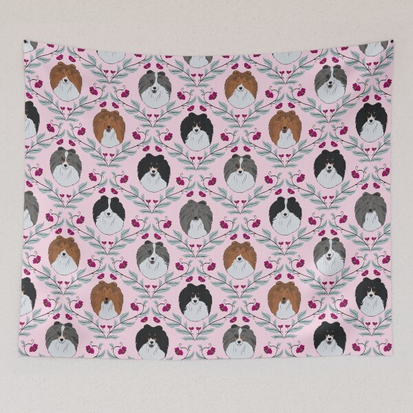 Item preview, Shelties in Pink designed and sold by Spinyflowerart.