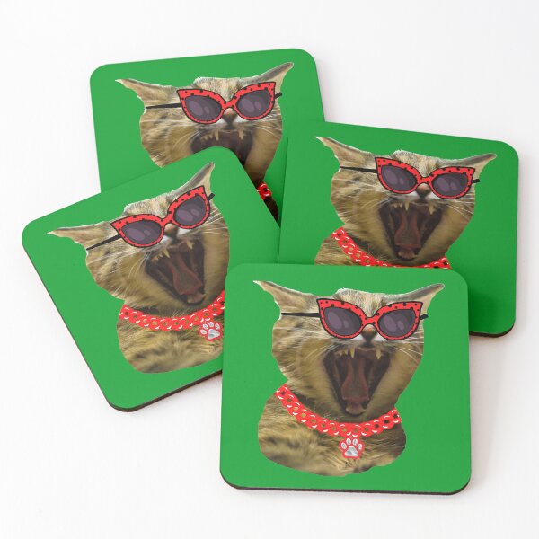 Item preview, Funny Cute Cat With Funky Glasses N8 designed and sold by iziskosmos.