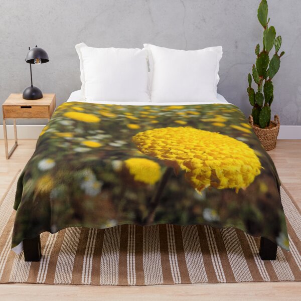 Item preview, Fields of Yellow Flowering Helipterum craspedioides designed and sold by Marilyn Harris.