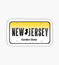 New Jersey Nummernschild Sticker