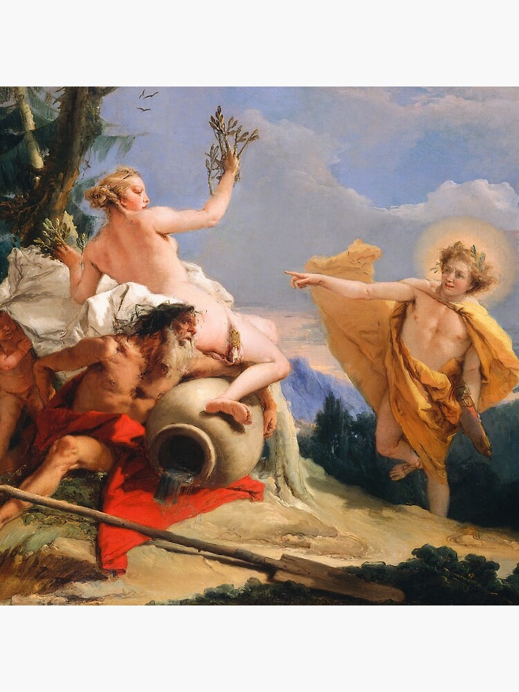 Oil Painting Apollo Pursuing Daphne by Giovanni Battista Tiepolo by podartist