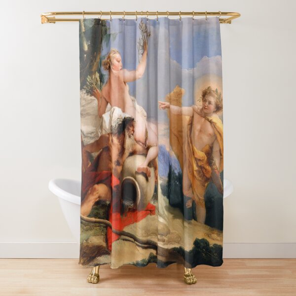 Oil Painting Apollo Pursuing Daphne by Giovanni Battista Tiepolo Shower Curtain