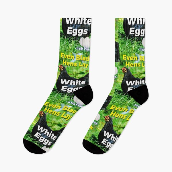 Item preview, Irish Proverb - Even Black Hens Lay White Eggs designed and sold by IrishProverbs.