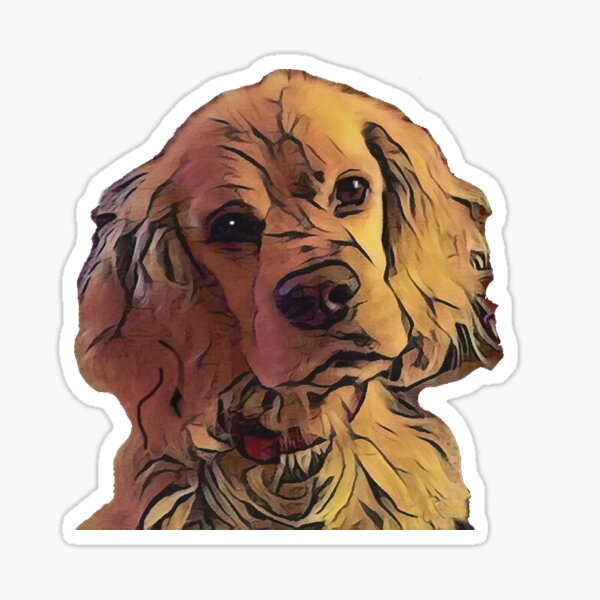 Sweet Cocker Spaniel Dog Sticker