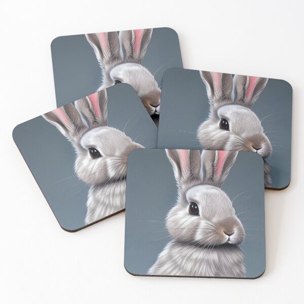 Aperçu de l'œuvre Portrait de lapin mignon créée et vendue par the-surrealist.