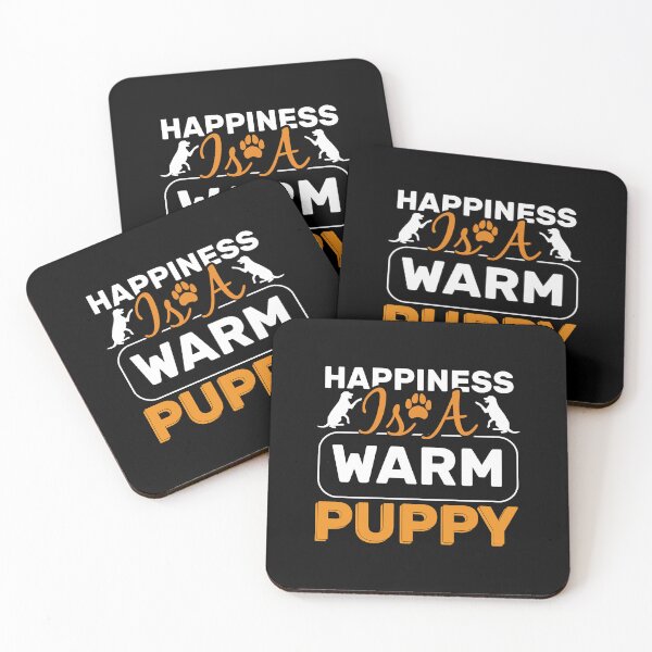 Item preview, Happiness Is A Warm Puppy. designed and sold by FallInLoveCo.