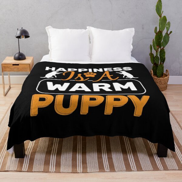 Item preview, Happiness Is A Warm Puppy. designed and sold by FallInLoveCo.