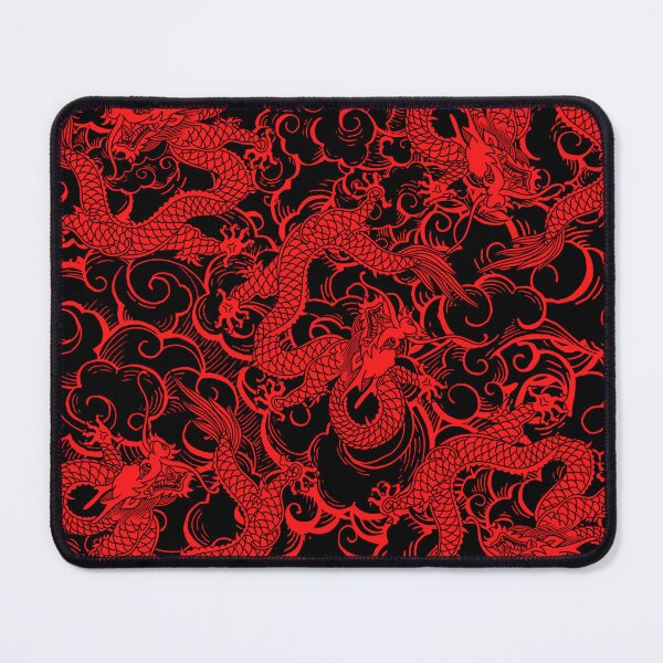 Item preview, Black and Red Dragon Pattern designed and sold by Maria N.