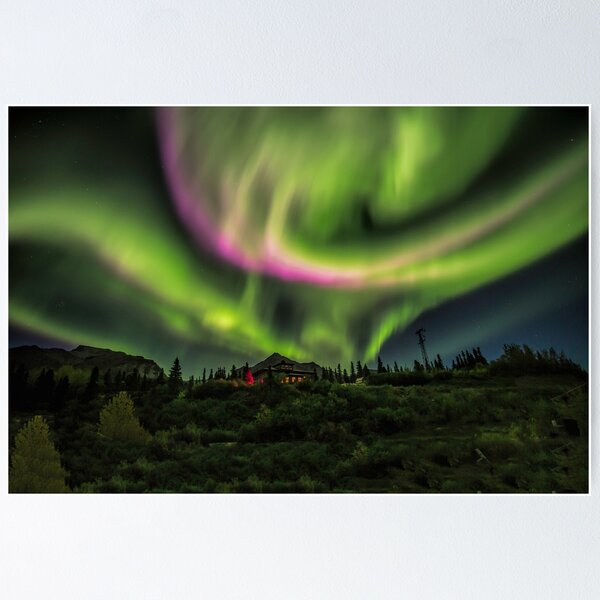 Item preview, Aurora Over The Lodge designed and sold by akaurora.