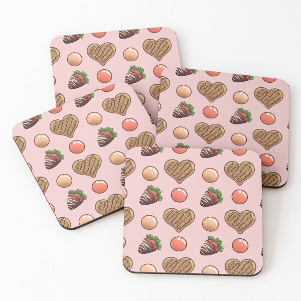 Item preview, Chocolate strawberry and heart waffle designed and sold by OrangeRamphasto.