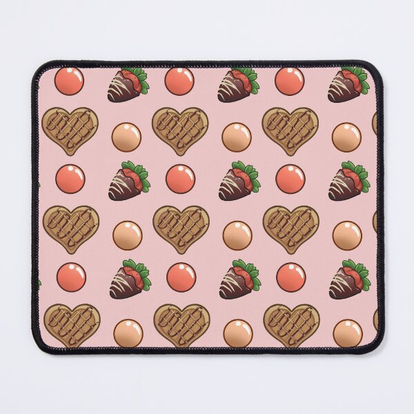 Item preview, Chocolate strawberry and heart waffle designed and sold by OrangeRamphasto.