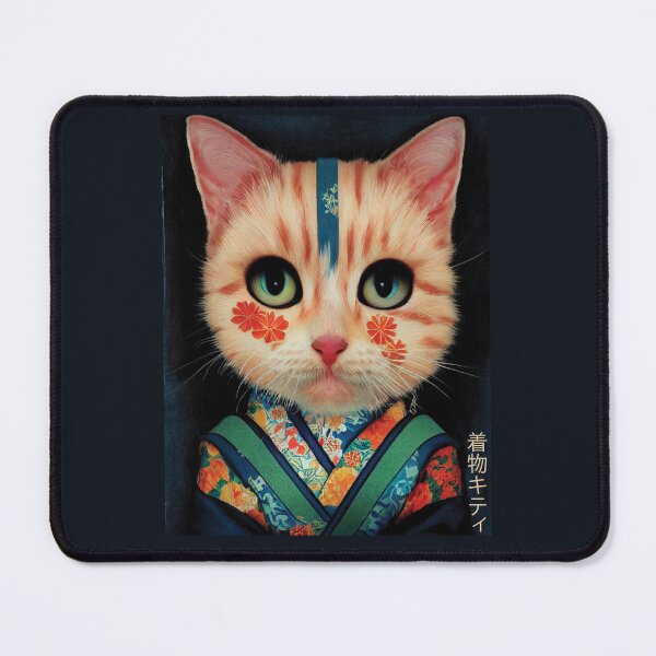 Item preview, Kitten Wearing A Traditional Japanese Kimono designed and sold by tronictees.