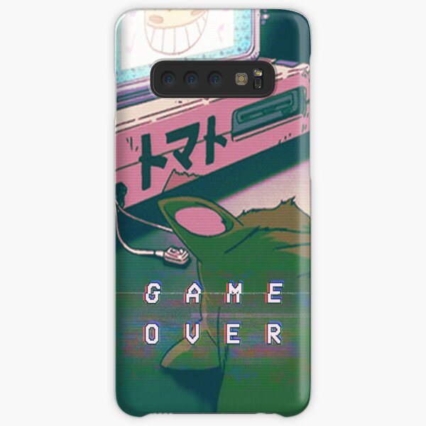 90S ANIME CAT GAME OVER VAPERWAVE GRUNGE PIXEL KAWAII Samsung Galaxy Snap Case