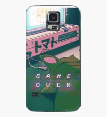 90S ANIME CAT GAME OVER VAPERWAVE GRUNGE PIXEL KAWAII Hülle & Skin für Samsung Galaxy