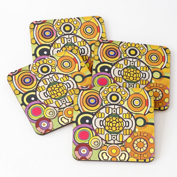 Item preview, Circles and shapes oil pattern paint - Modern art designed and sold by FineArtLoverr.