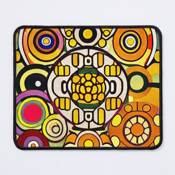 Item preview, Circles and shapes oil pattern paint - Modern art designed and sold by FineArtLoverr.