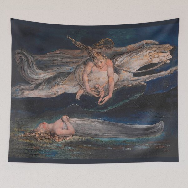 Item preview, William Blake Pity Symbolist Watercolor Painting designed and sold by VintageArchive.
