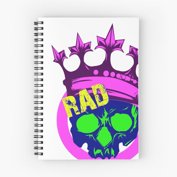 Item preview, rad, 80s, retro, skull, king, retro skull, radical, pirate, fun, old school designed and sold by SavageLegion.