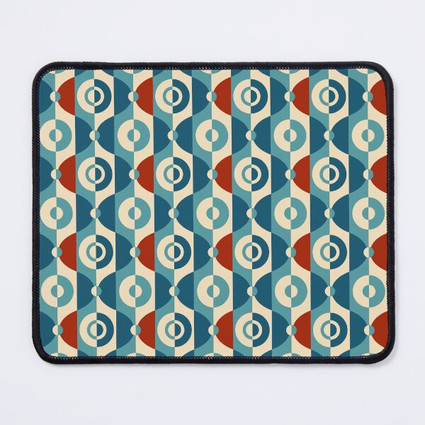 Item preview, Retrotaidetta, 70s Vintage Geometric Oval and Circle Pattern designed and sold by BesanoStyle.