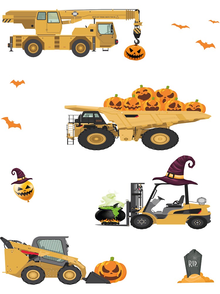 Baustelle Bagger Baufahrzeug Halloween Kostüm' Sticker