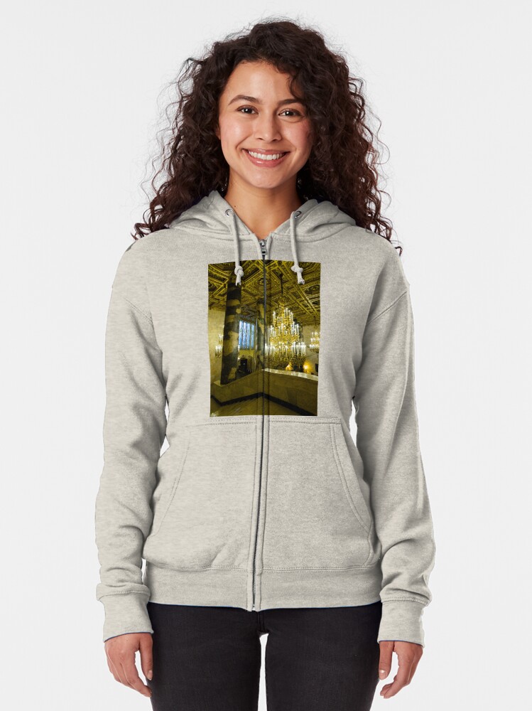 Alternate view of Heights of adornment - Moscow, Russia Zipped Hoodie