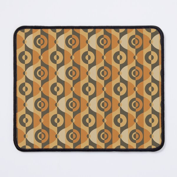 Item preview, Retrotaidetta, 70s Vintage Geometric Oval and Circle Pattern designed and sold by BesanoStyle.