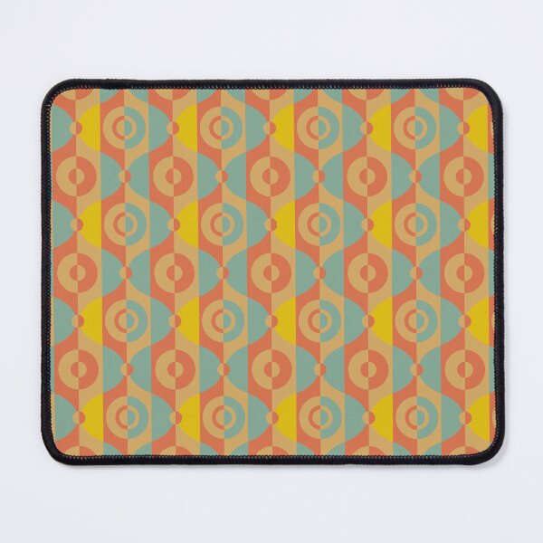 Item preview, Retrotaidetta, 70s Vintage Geometric Oval and Circle Pattern designed and sold by BesanoStyle.