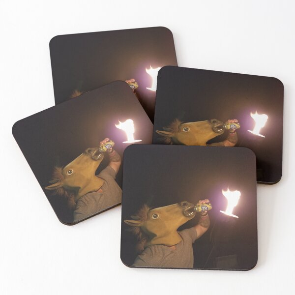 Item preview, horse, Texas, redneck, animal, happy hour, fire, party, mask, funny, torch designed and sold by SavageLegion.