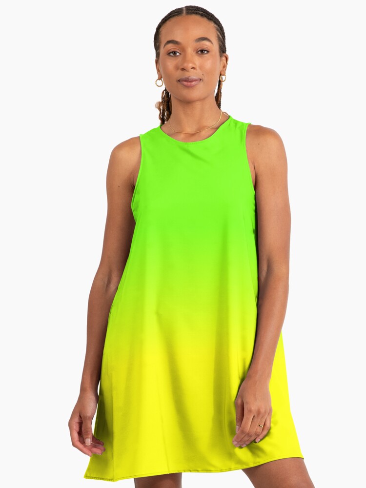 slim fit dress slacks Lime Green Sleeveless A-Line Dress main image 0