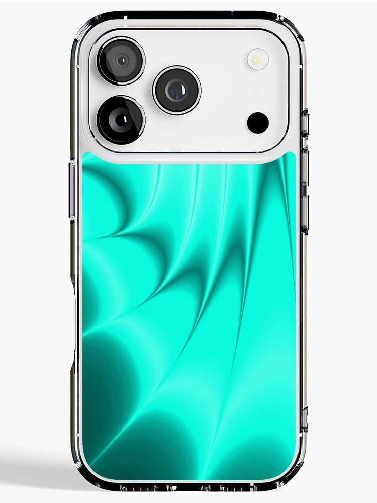 Thumbnail 1 of 5, iPhone Case, Turquoise Splash designed and sold by TiltedCode.