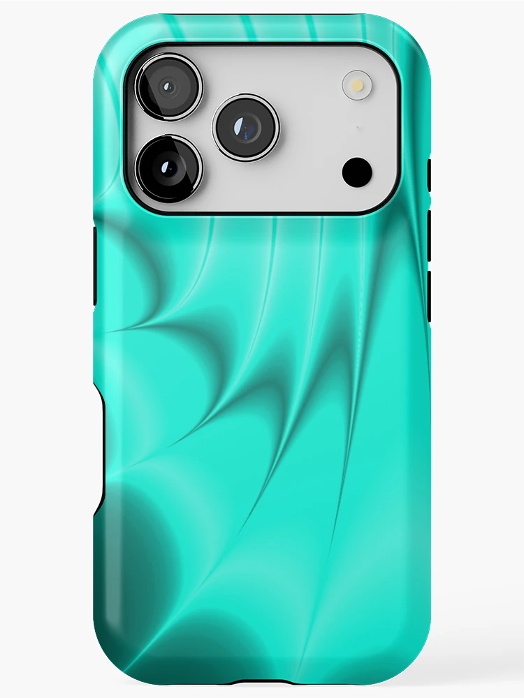 Thumbnail 1 of 4, iPhone Case, Turquoise Splash designed and sold by TiltedCode.