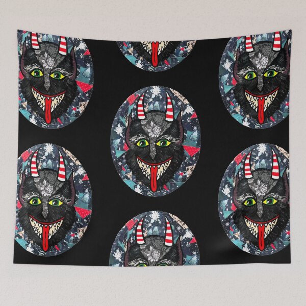 Item preview, Krampus Oval designed and sold by BleedStainArt.