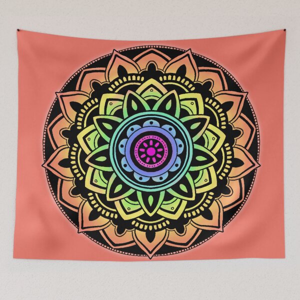 Item preview, Happy Days Mandala designed and sold by TangleBoBangle.