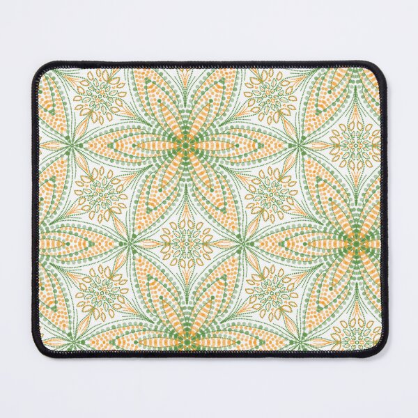 Item preview, OrangeGreen Tile Botanical,Floral,Flower Illustrate designed and sold by AlexisEZ.