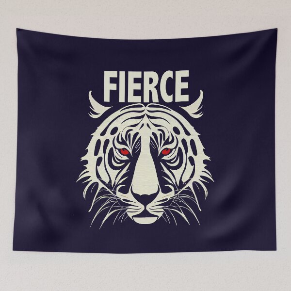 Item preview, Fierce Tiger Print designed and sold by ThePurpleMelon.
