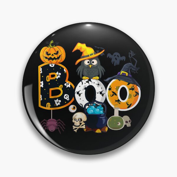 Artikelvorschau, Halloween Boo Owl With Witch Hat Spiders Boys Girls Kids entworfen und verkauft von Vic922.