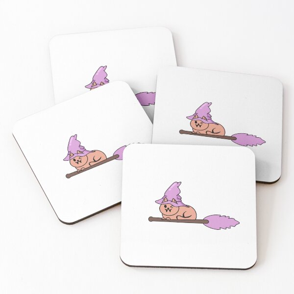Item preview, Witchy Cat Riding a Broomstick  designed and sold by Lauren Kenney.