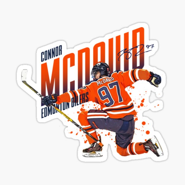 Connor McDavid Jersey Sticker for Sale by cbaunoch